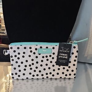 Scout Black and White Polka Dot Cosmetic Bag